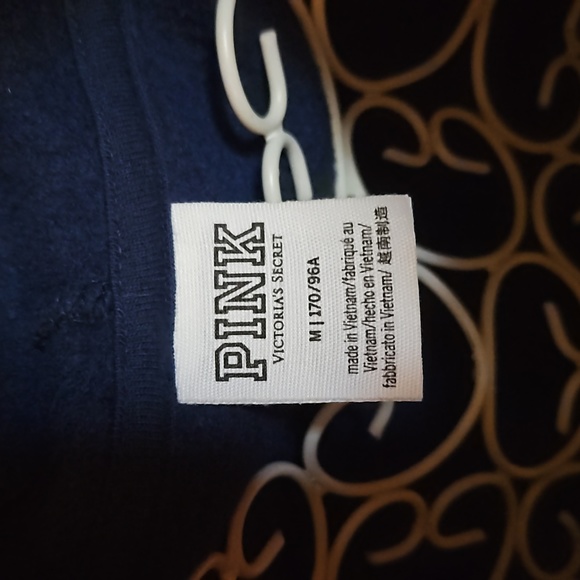 Like new VS PINK navy hoodie - Picture 2 of 4